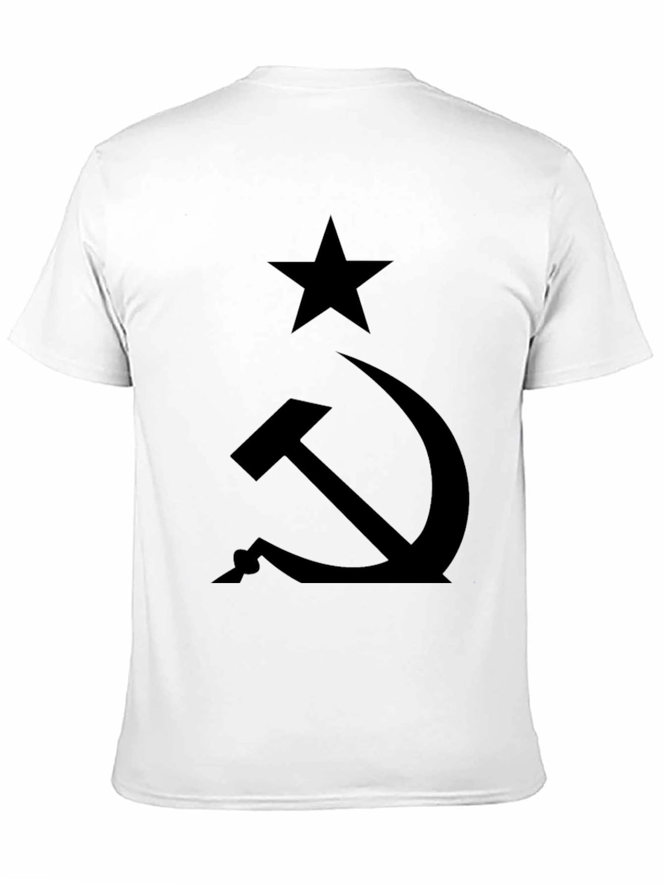 Camiseta Negra Comunista: Estrella y Hoz