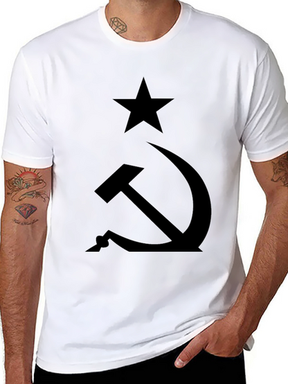 Camiseta Negra Comunista: Estrella y Hoz