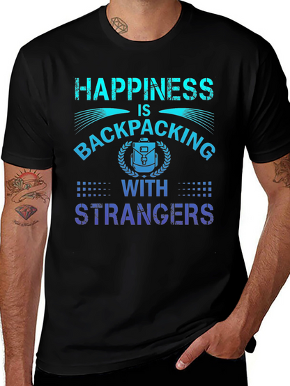 Camiseta La felicidad es hacer senderismo