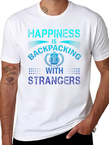 Camiseta La felicidad es hacer senderismo