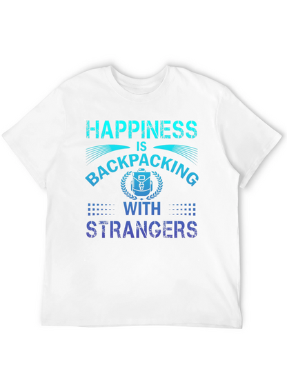 Camiseta La felicidad es hacer senderismo