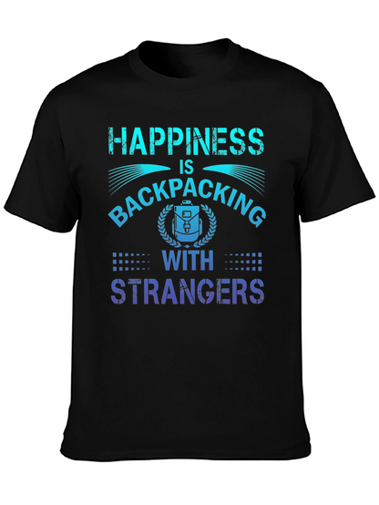 Camiseta La felicidad es hacer senderismo