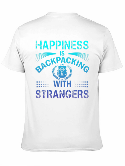Camiseta La felicidad es hacer senderismo