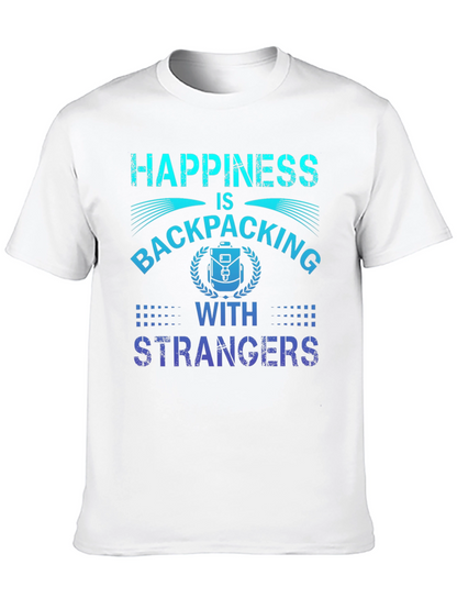Camiseta La felicidad es hacer senderismo