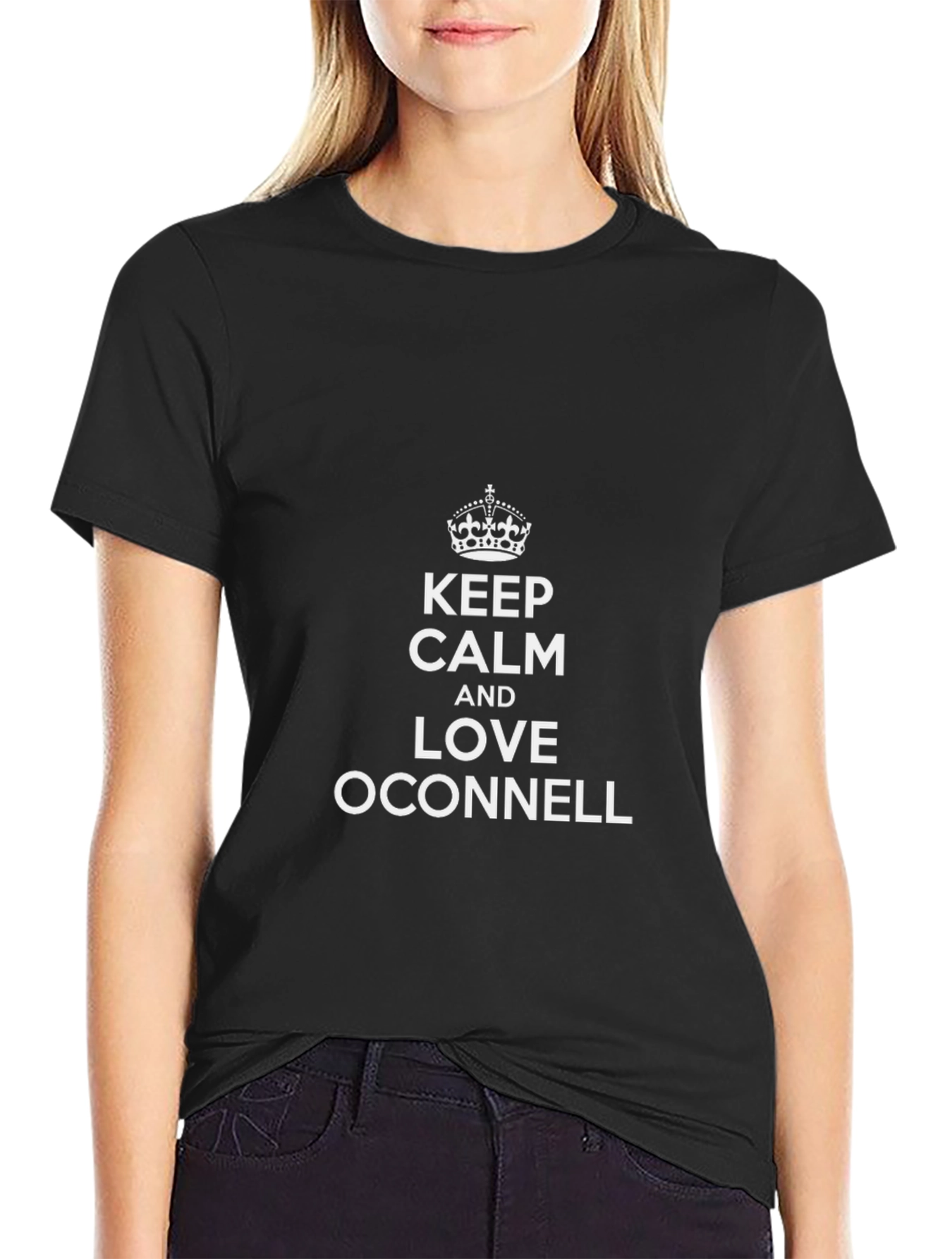 Camiseta Negra Keep Calm OConnell