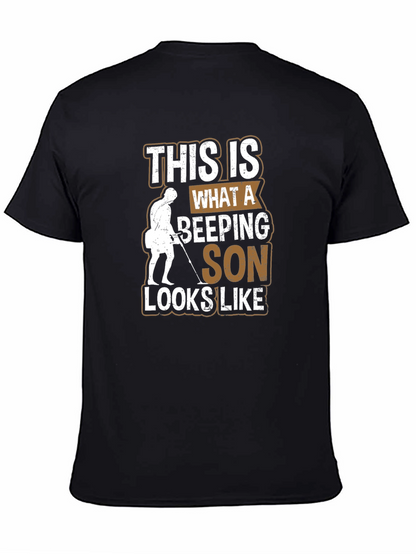 Camiseta Negra: Hijo Detector de Metales