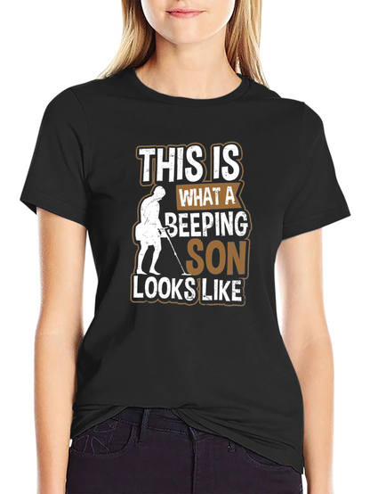Camiseta Negra: Hijo Detector de Metales