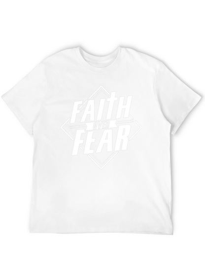 Camiseta Negra: Fe Sobre Miedo