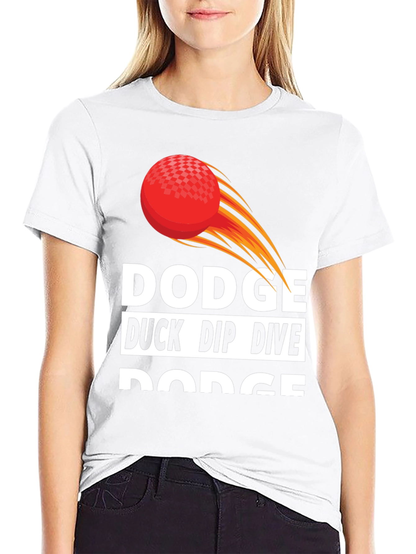 Camiseta Dodgeball: Esquiva Agáchate Zambúllete y ¡Esquiva!