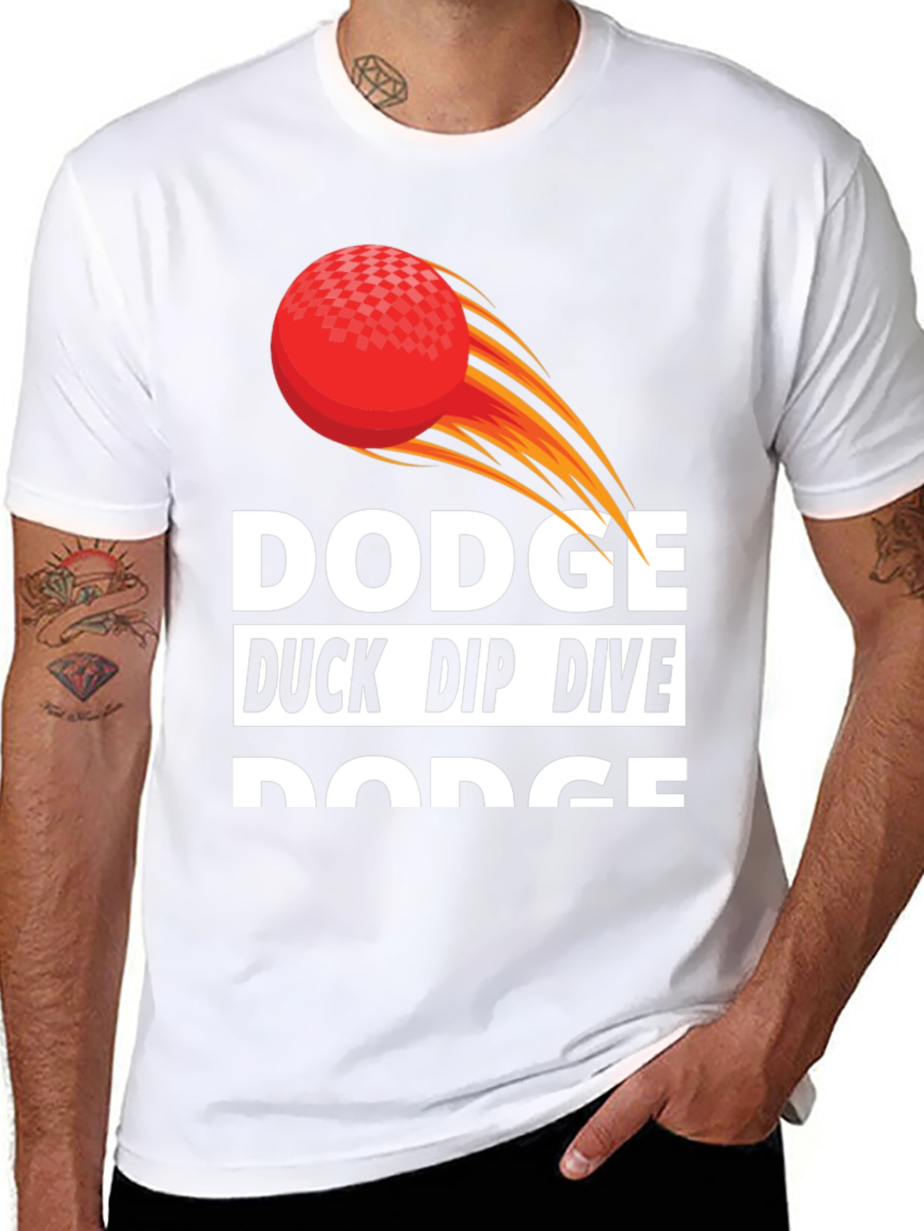 Camiseta Dodgeball: Esquiva Agáchate Zambúllete y ¡Esquiva!
