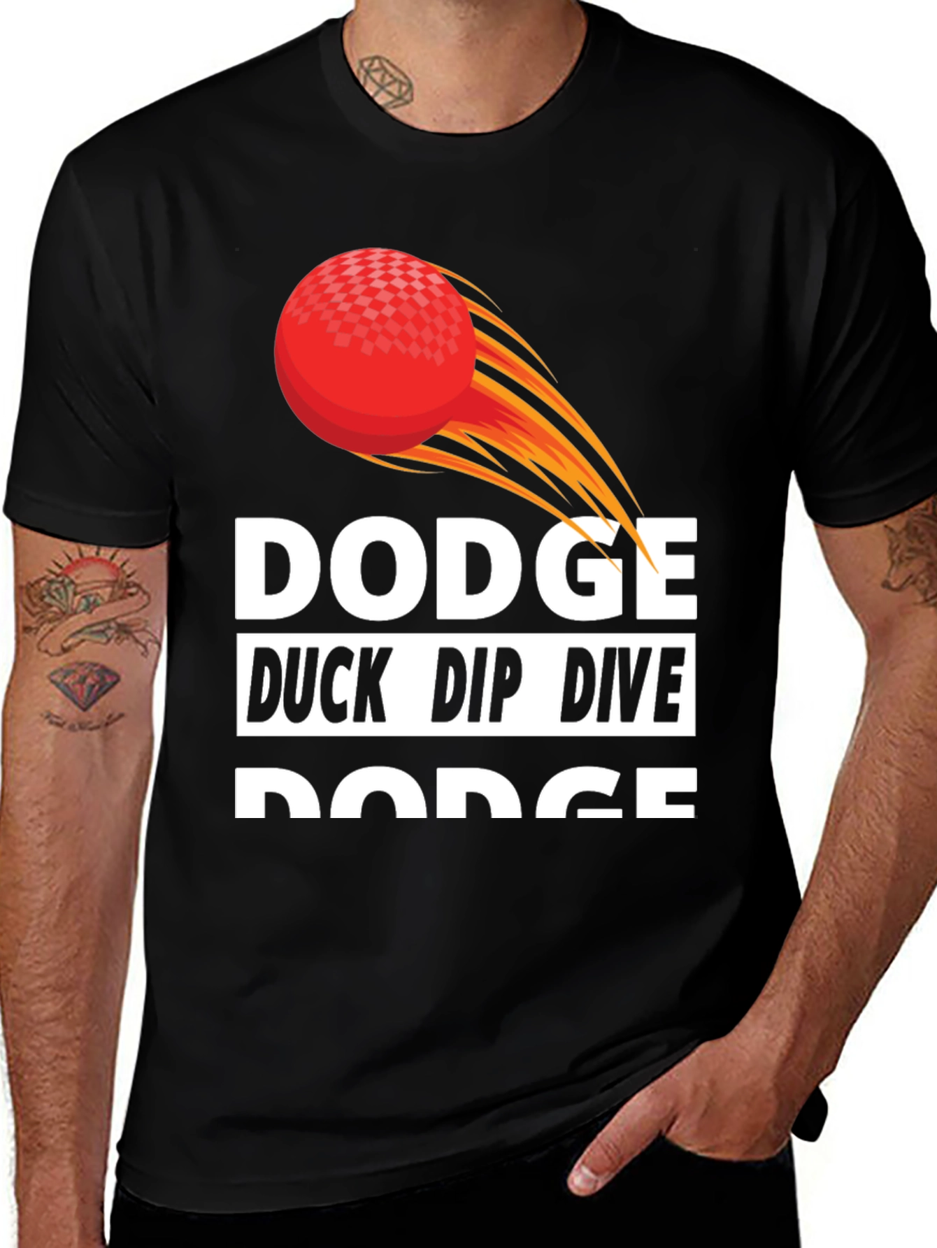 Camiseta Dodgeball: Esquiva Agáchate Zambúllete y ¡Esquiva!