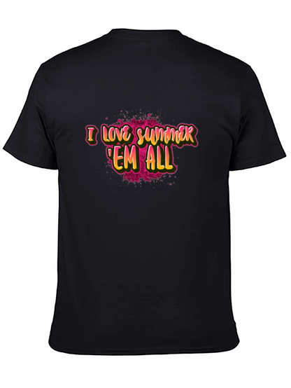 Camiseta Negra I Love Summer