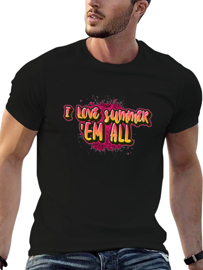 Camiseta Negra I Love Summer