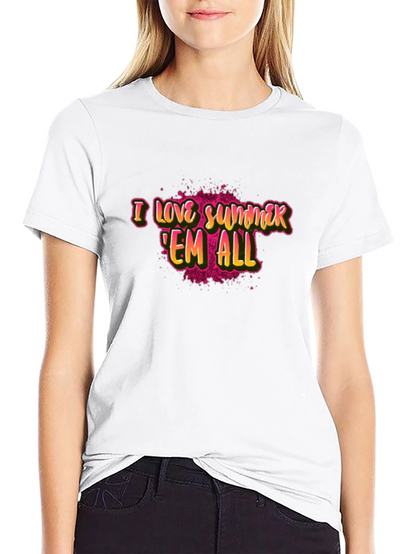Camiseta Negra I Love Summer