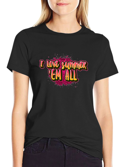 Camiseta Negra I Love Summer