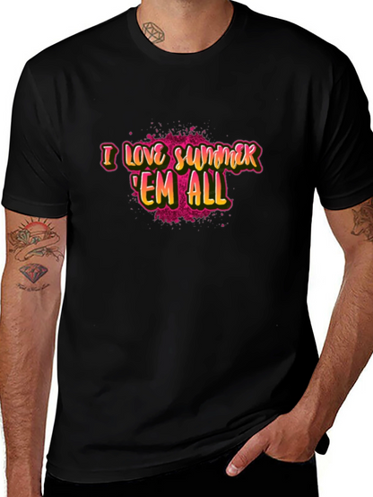 Camiseta Negra I Love Summer