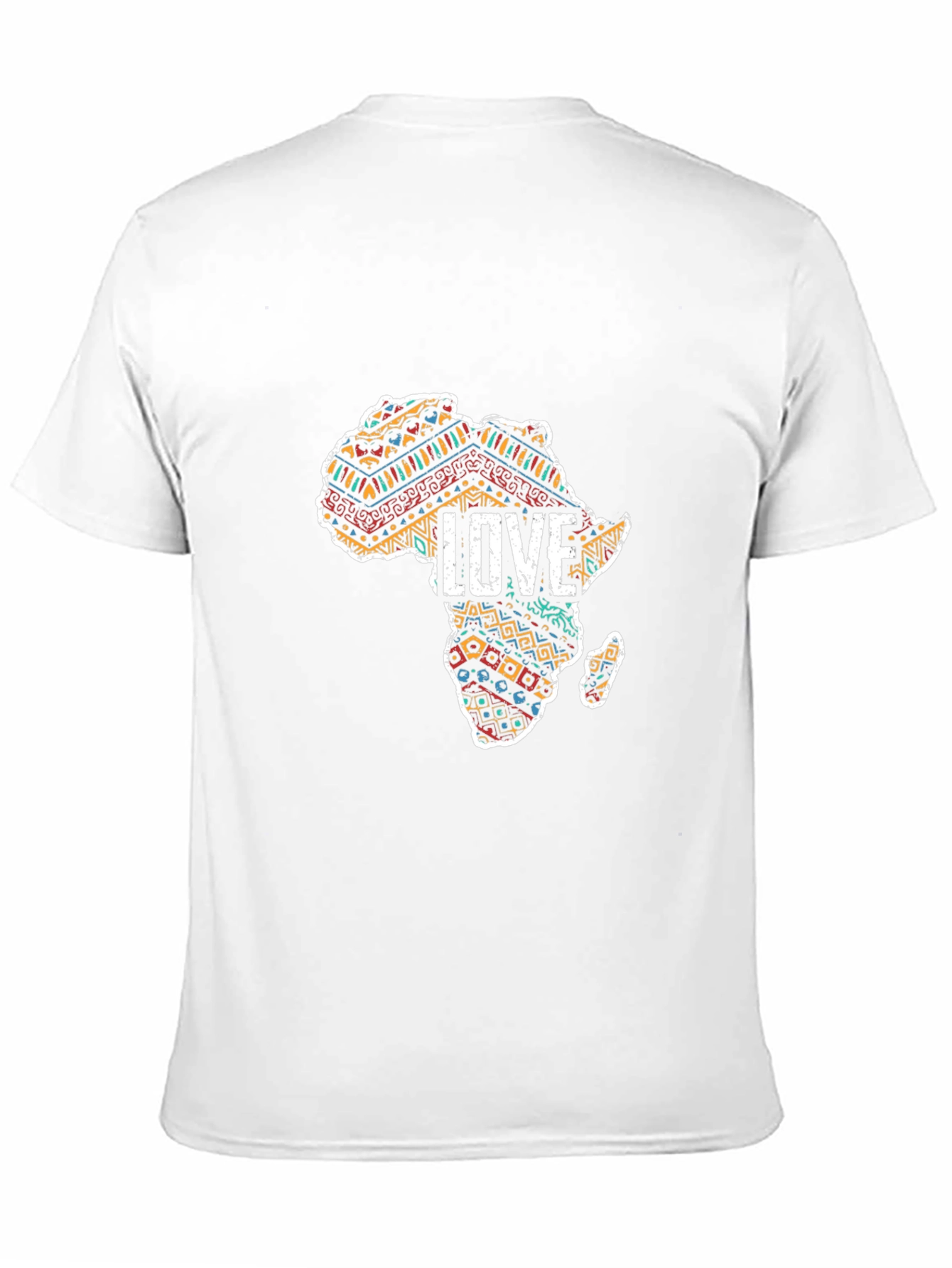 Camiseta Negra Mapa África Amor