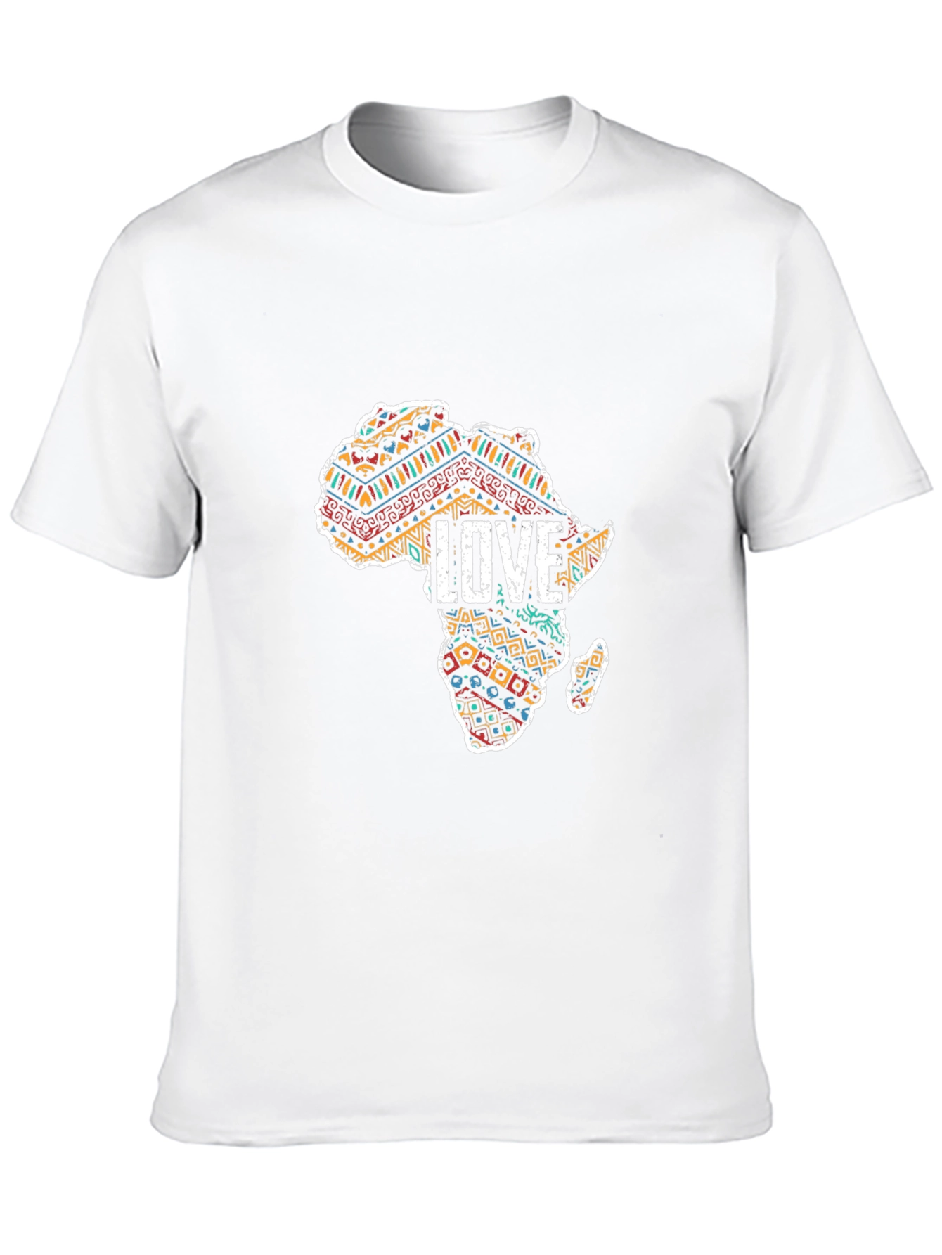 Camiseta Negra Mapa África Amor