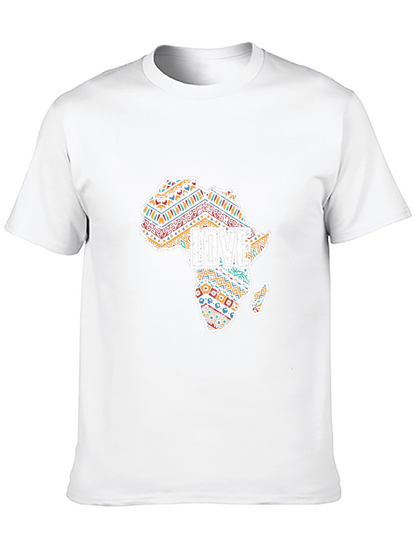 Camiseta Negra Mapa África Amor