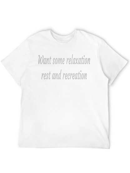 Camiseta Negra: Relax Descanso y Recreación
