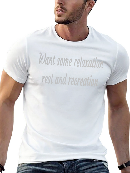 Camiseta Negra: Relax Descanso y Recreación