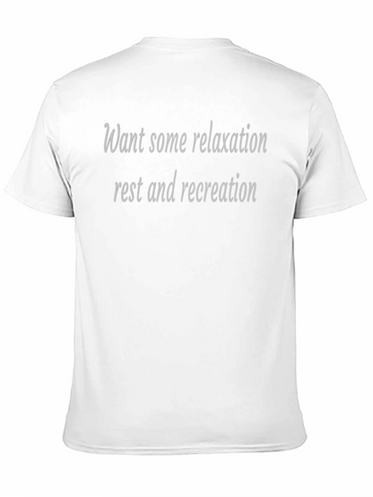 Camiseta Negra: Relax Descanso y Recreación