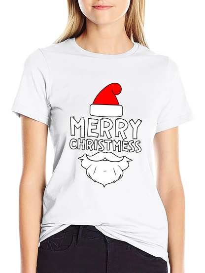 Camiseta Negra Navideña Merry Christmas para Hombre