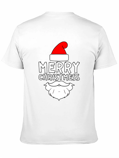 Camiseta Negra Navideña Merry Christmas para Hombre