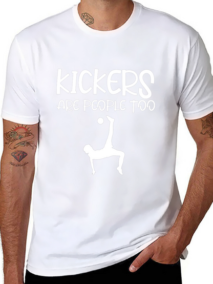 Camiseta Negra: Kickers Are People Too