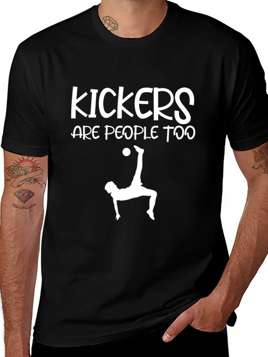 Camiseta Negra: Kickers Are People Too