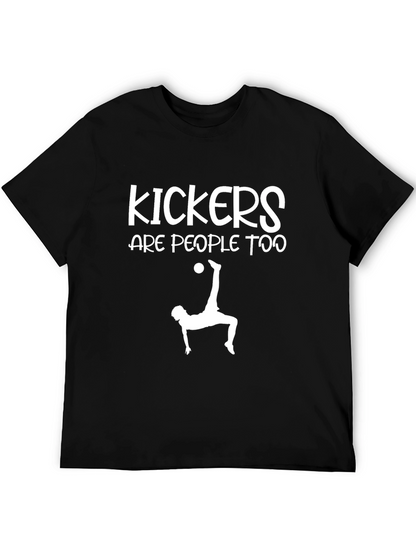 Camiseta Negra: Kickers Are People Too