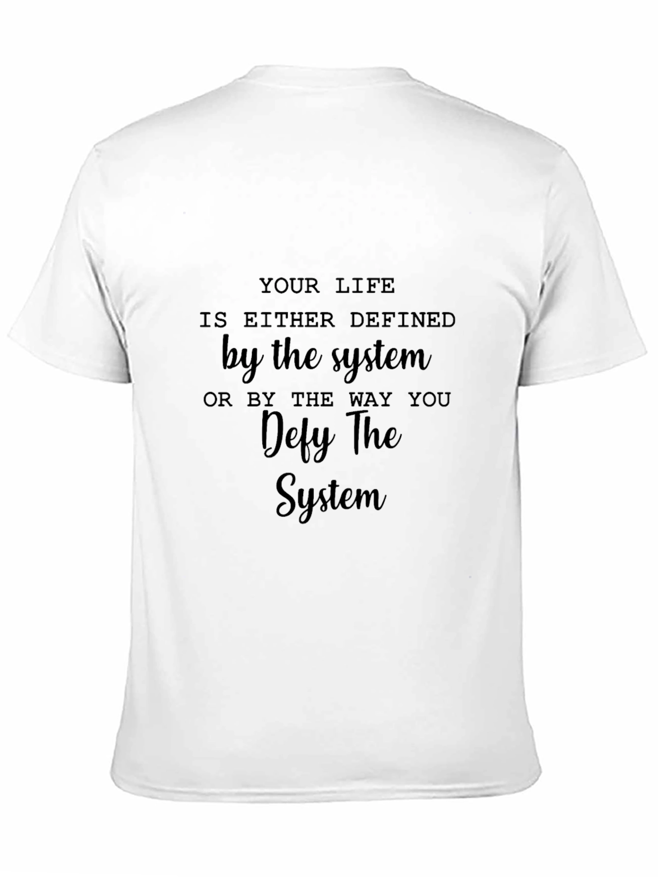 Camiseta Negra: Desafía el Sistema