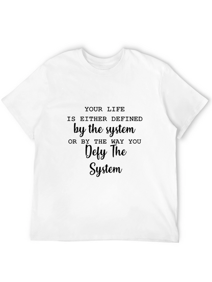 Camiseta Negra: Desafía el Sistema