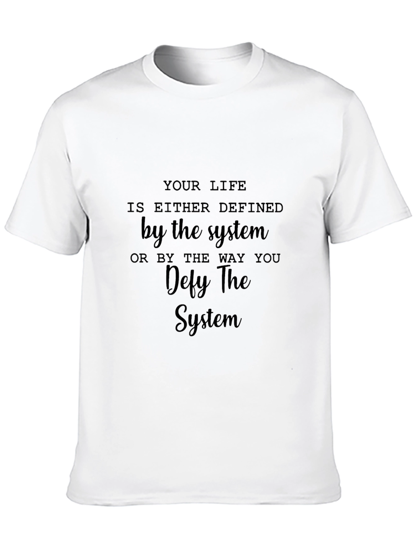 Camiseta Negra: Desafía el Sistema