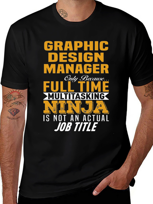 Camiseta Graphic Design Manager Ninja
