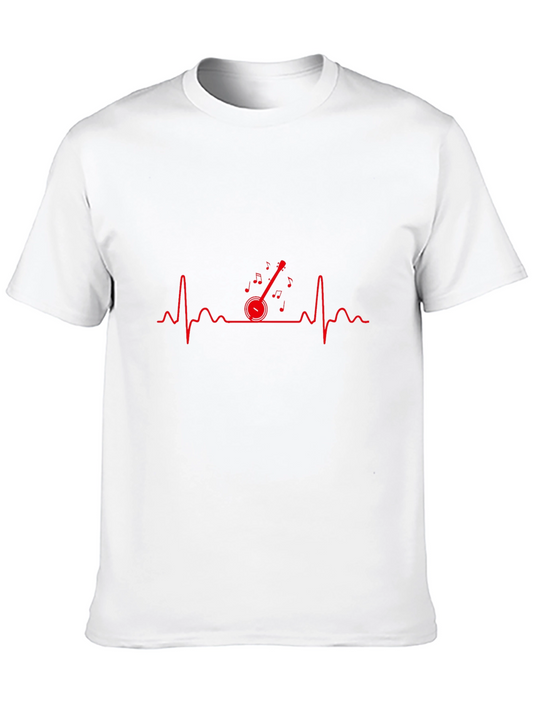 Camiseta Negra Ritmo Musical