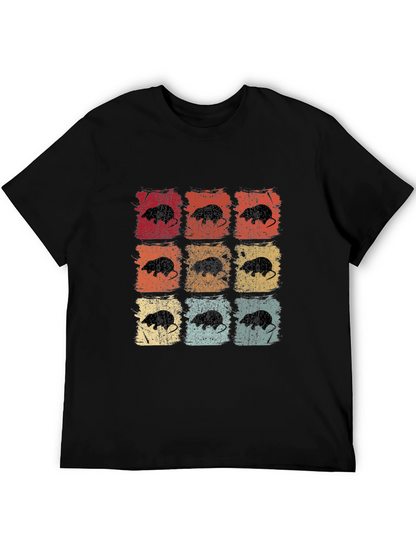 Camiseta Retro con Diseño de Topos para Hombre