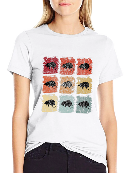 Camiseta Retro con Diseño de Topos para Hombre