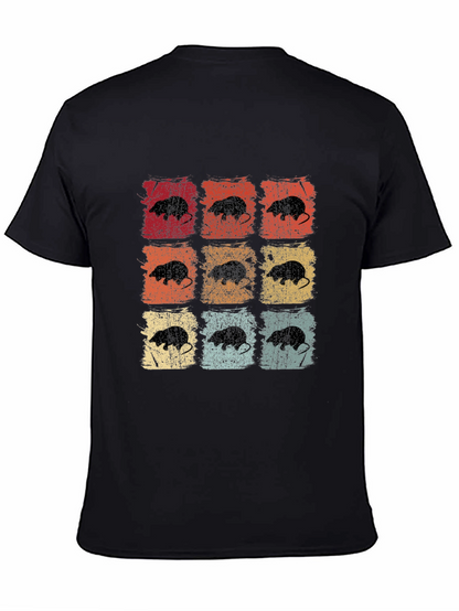 Camiseta Retro con Diseño de Topos para Hombre