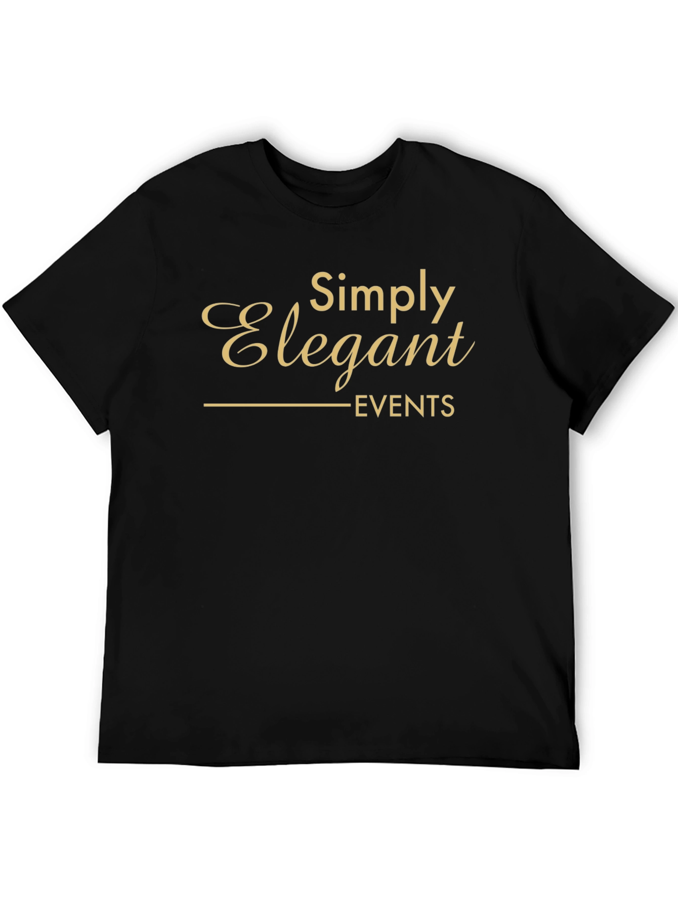 Camiseta Negra Elegante para Eventos
