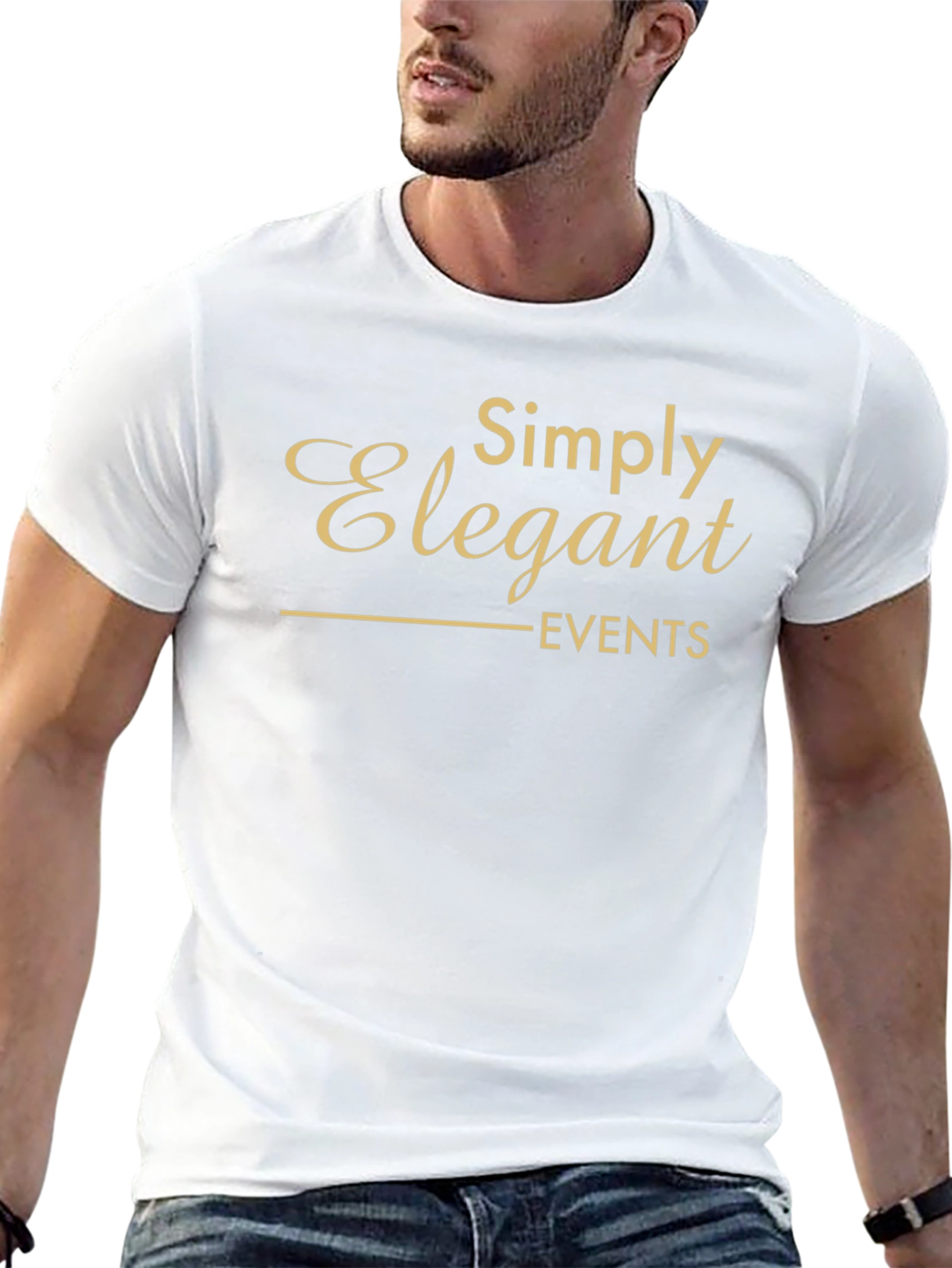 Camiseta Negra Elegante para Eventos