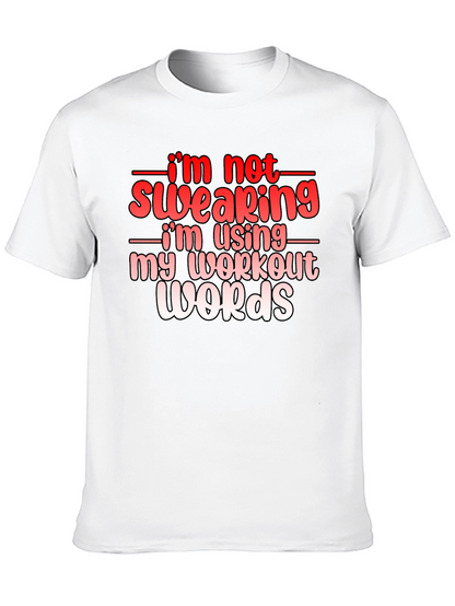 Camiseta Negra Divertida con Texto de Gimnasio