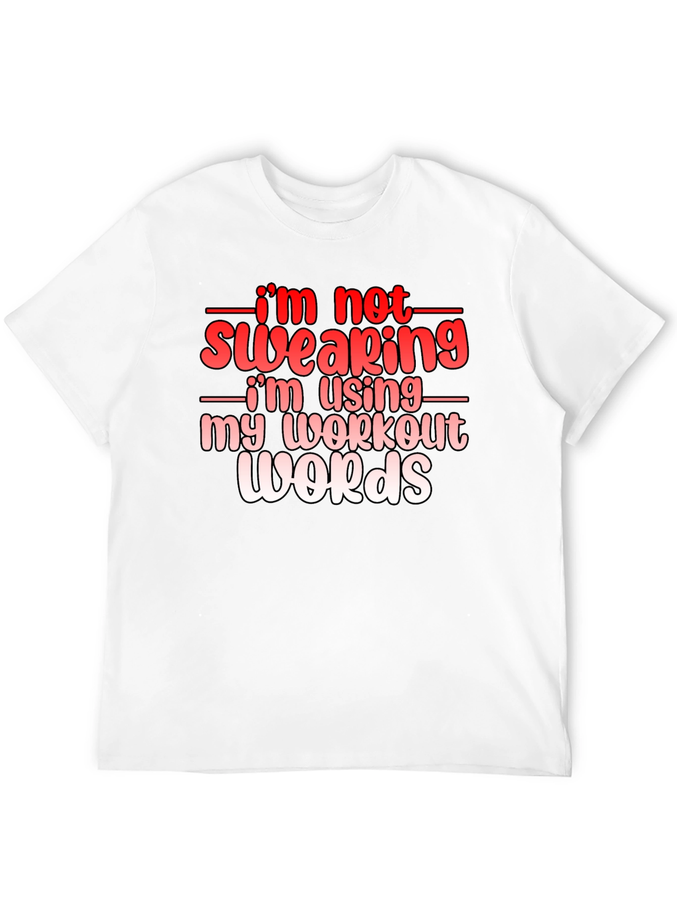 Camiseta Negra Divertida con Texto de Gimnasio