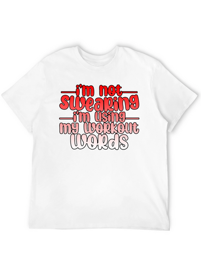 Camiseta Negra Divertida con Texto de Gimnasio