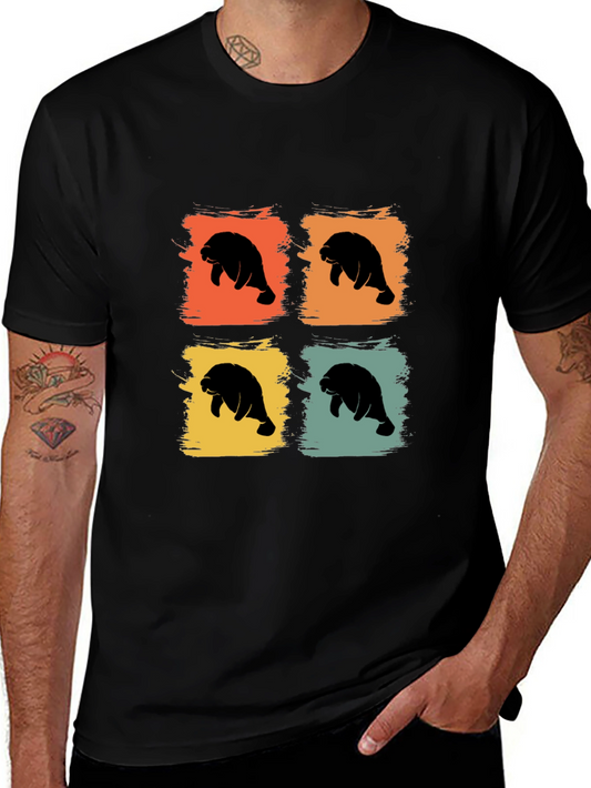 Camiseta Hombre Vintage Manatíes
