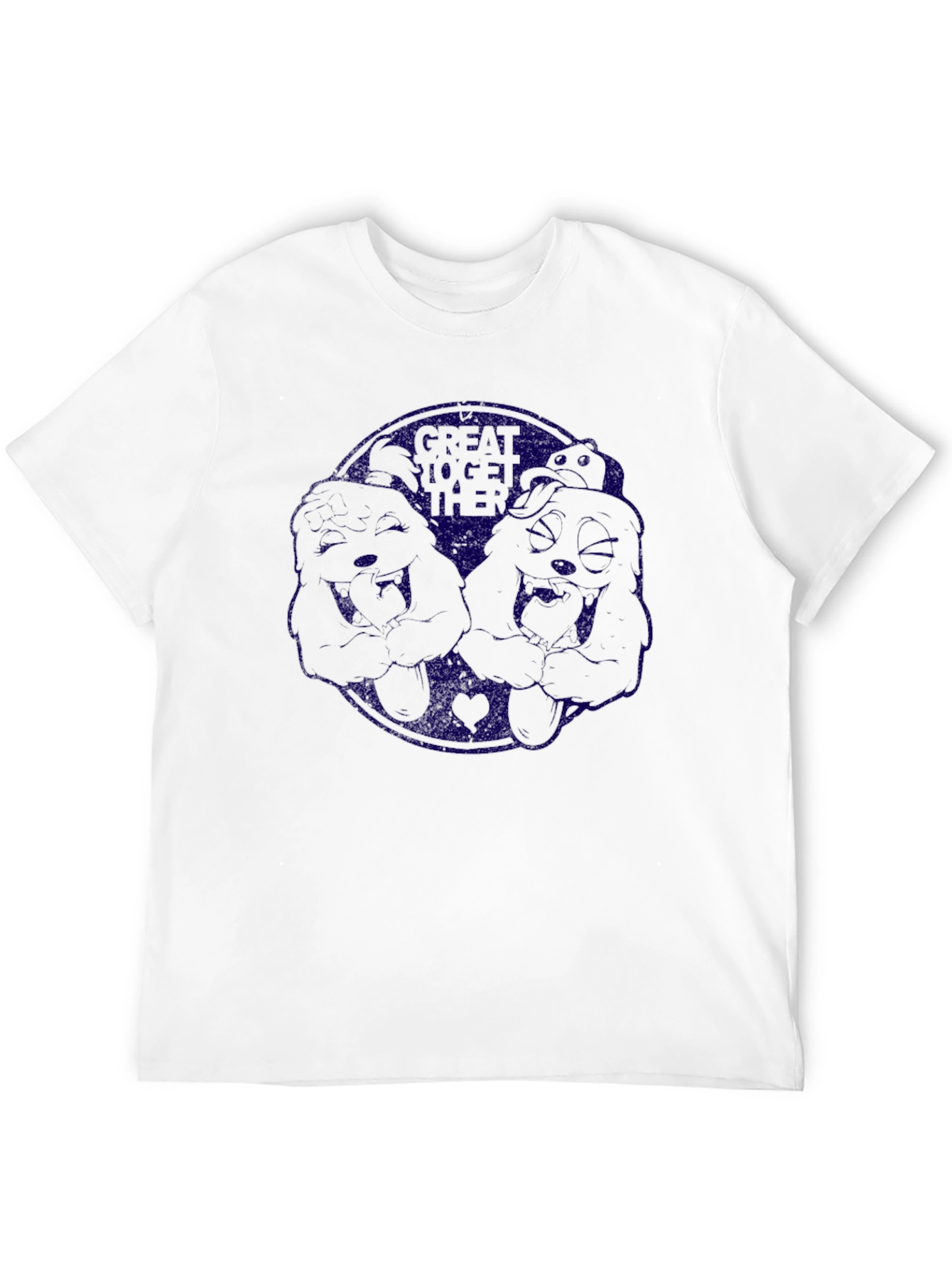 Camiseta Negra con Diseño de Dibujos Animados