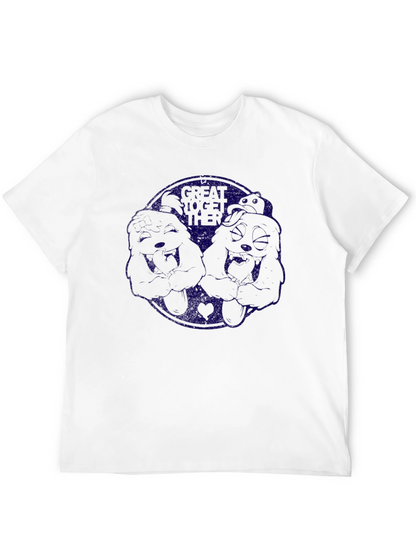 Camiseta Negra con Diseño de Dibujos Animados