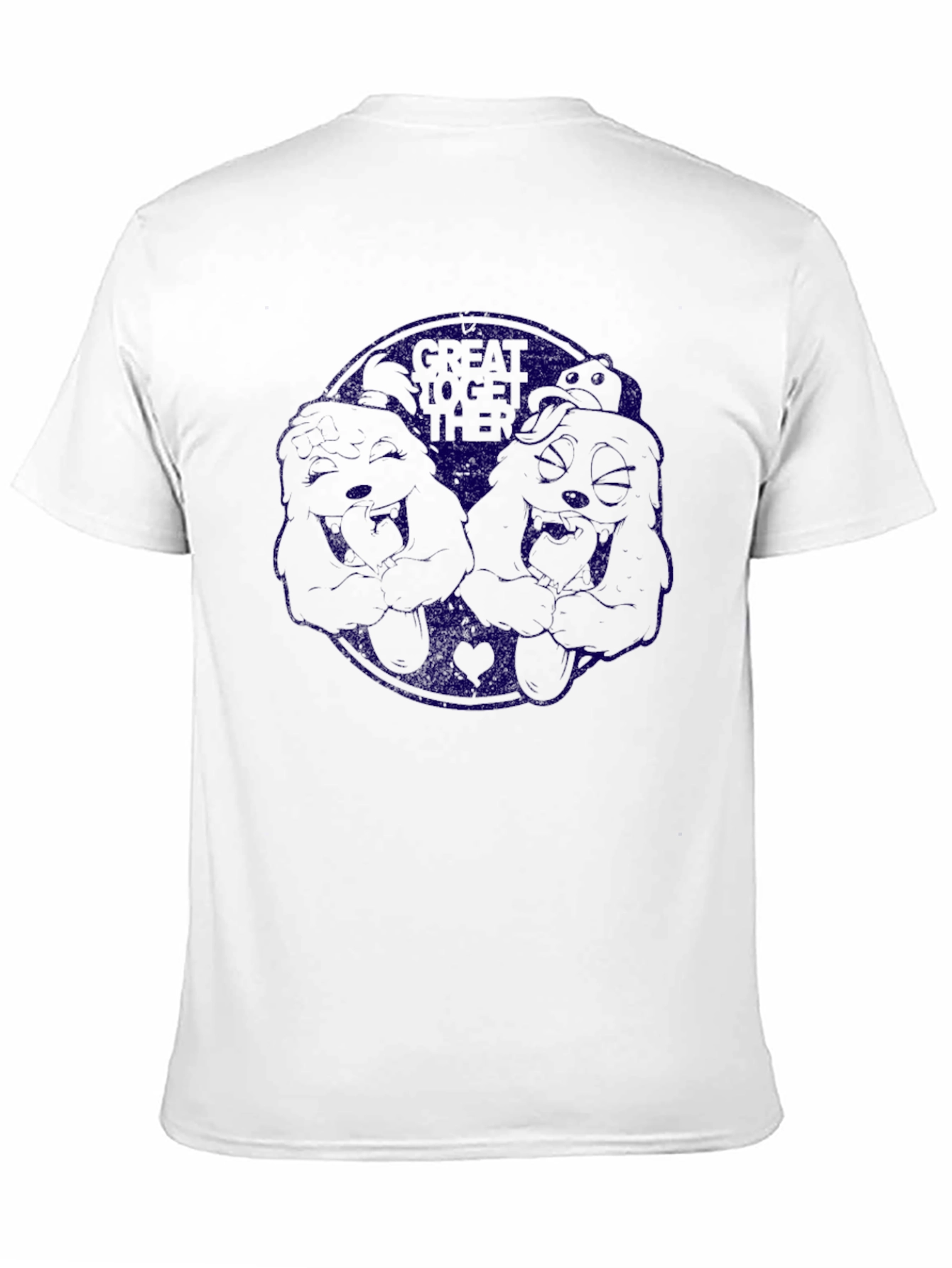 Camiseta Negra con Diseño de Dibujos Animados