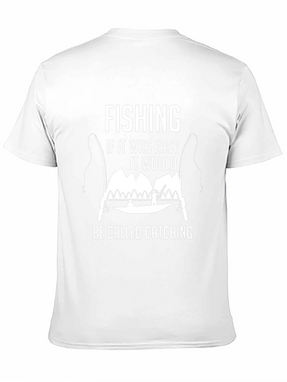 Camiseta Negra Divertida de Pesca