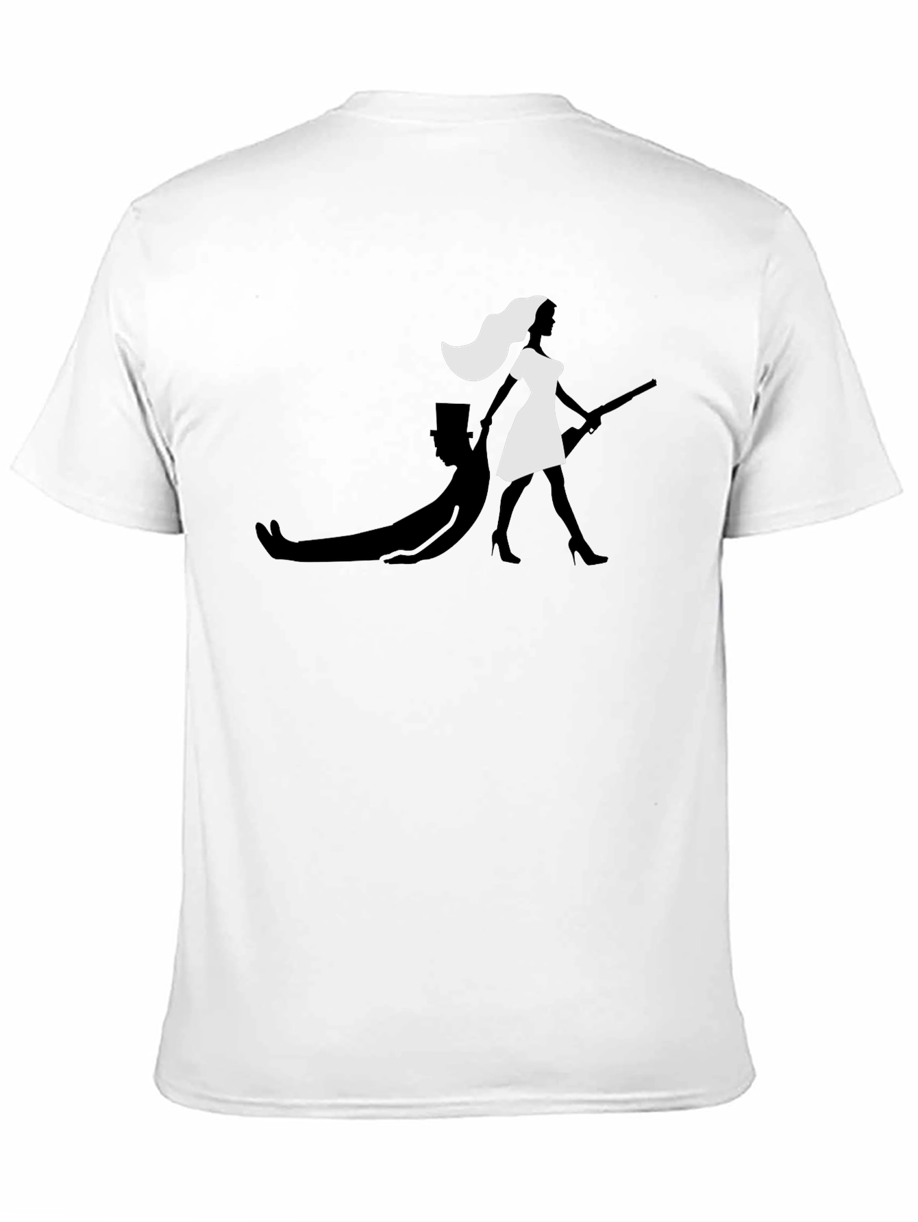 Camiseta Negra con Diseño Gráfico Divertido